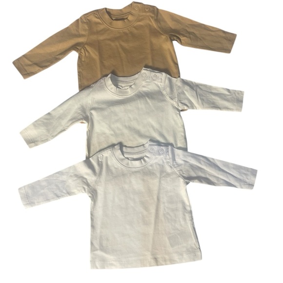 Amazon Organic Neutral Baby Long Sleeve Tees Size 3Months - Picture 2 of 10